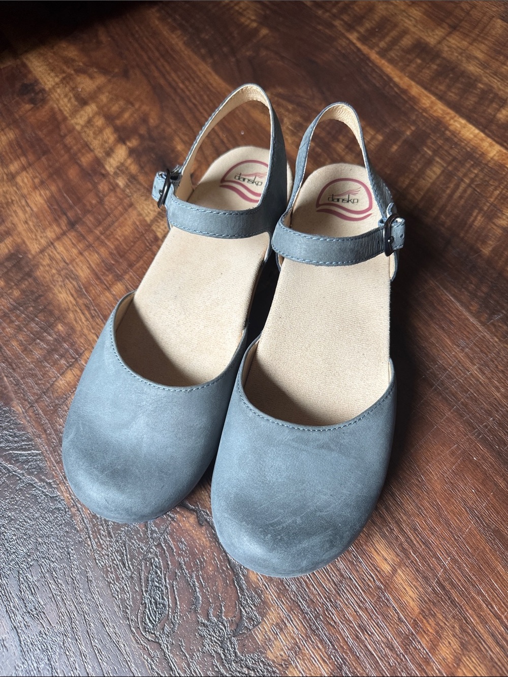 Dansko Girls' Gray Mary Jane Slingback Shoes